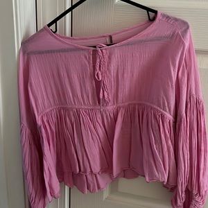 Pink Free People Top